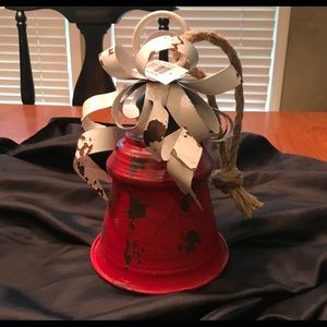 🎄🎄  Large Metal Liberty Bell Christmas Accent